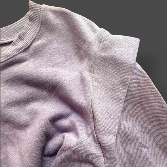 Monrow Ombre Cotton Crewneck Sweatshirt Purple Fade – XL - Picture 4 of 7